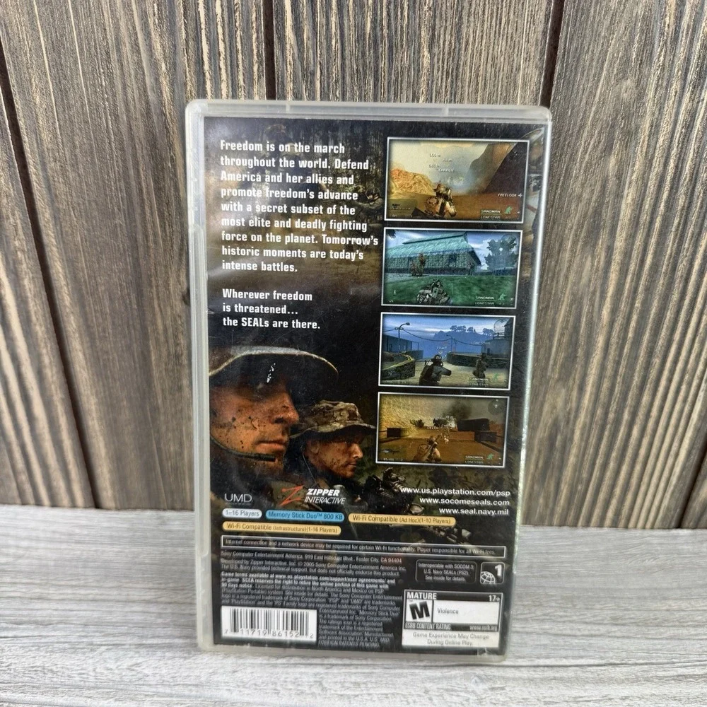 SOCOM US Navy Seals Fireteam Bravo Sony PSP 2005 Video Game
